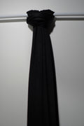 Black Double Stitch Lightweight Premium Jersey Hijab