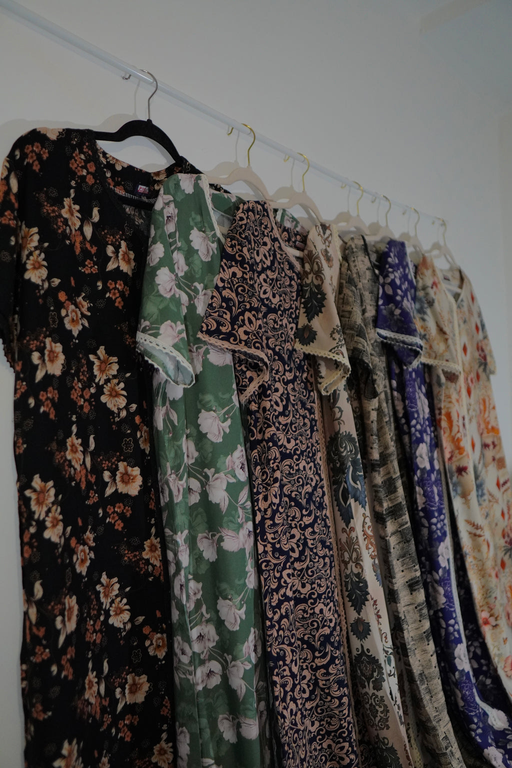 Peony Print Mukhawara Maxi Dress