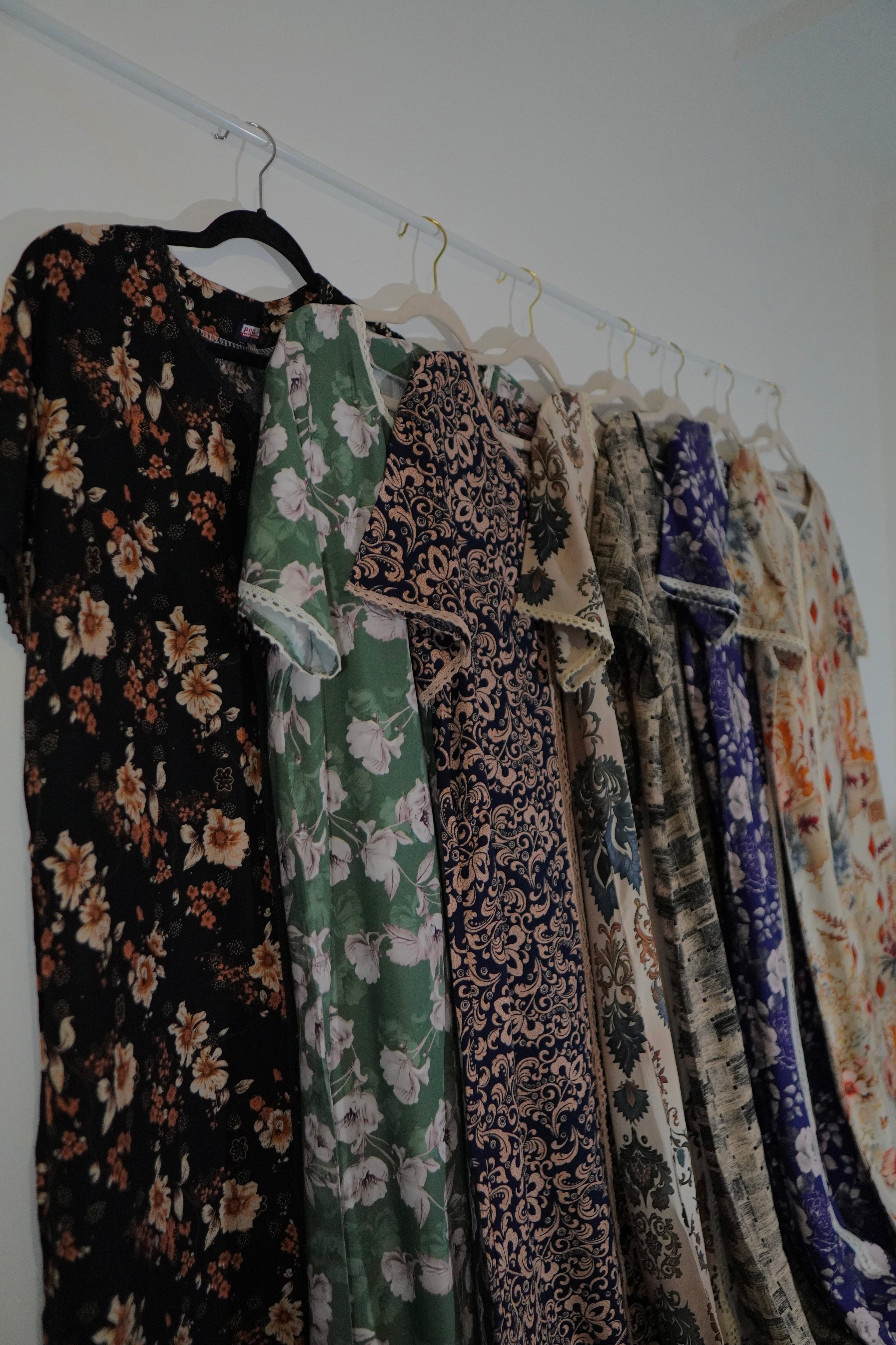 Peony Print Mukhawara Maxi Dress