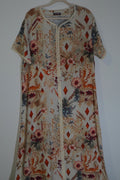 Crimson Print Mukhawara Maxi Dress