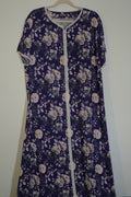 Peony Print Mukhawara Maxi Dress