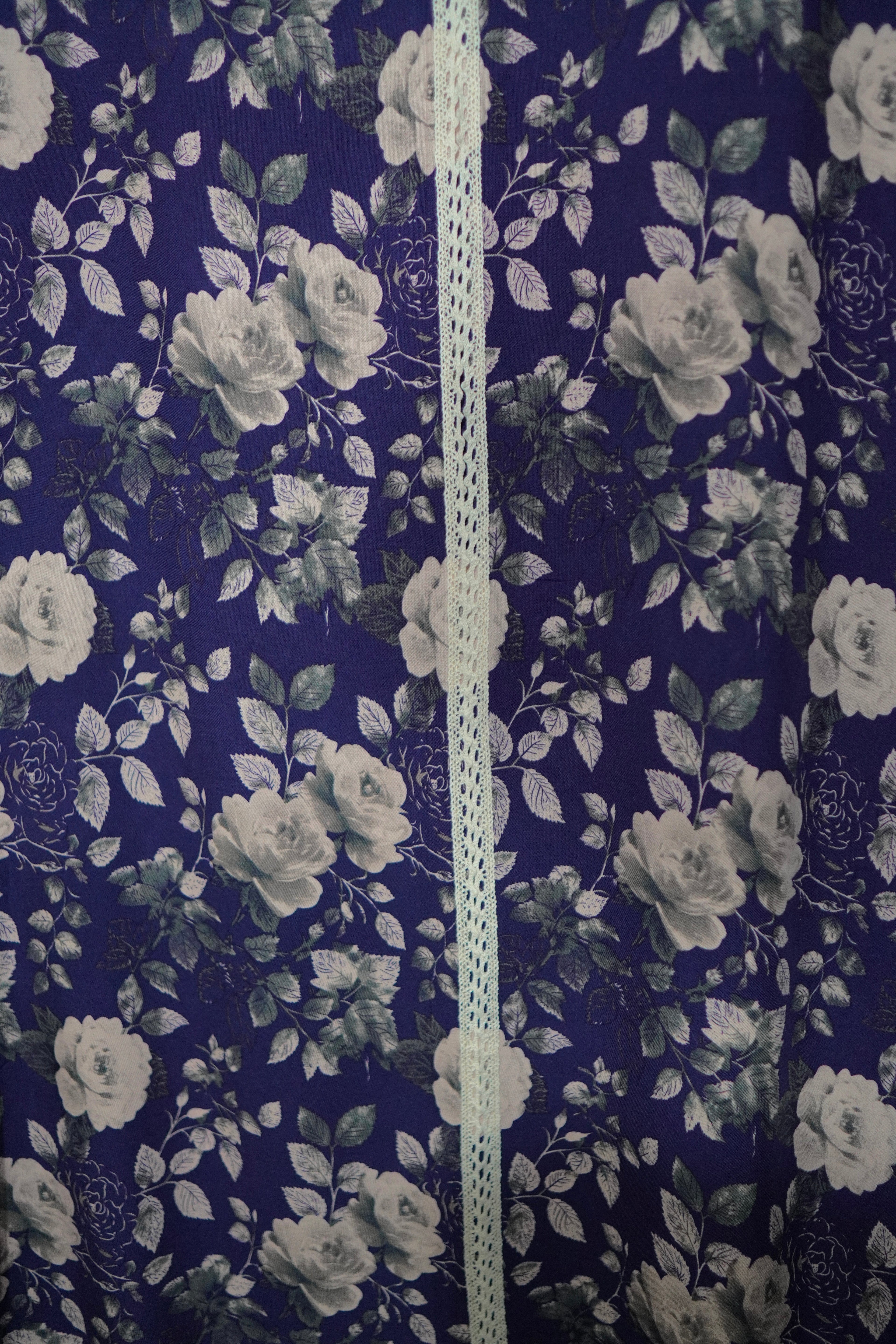 Peony Print Mukhawara Maxi Dress