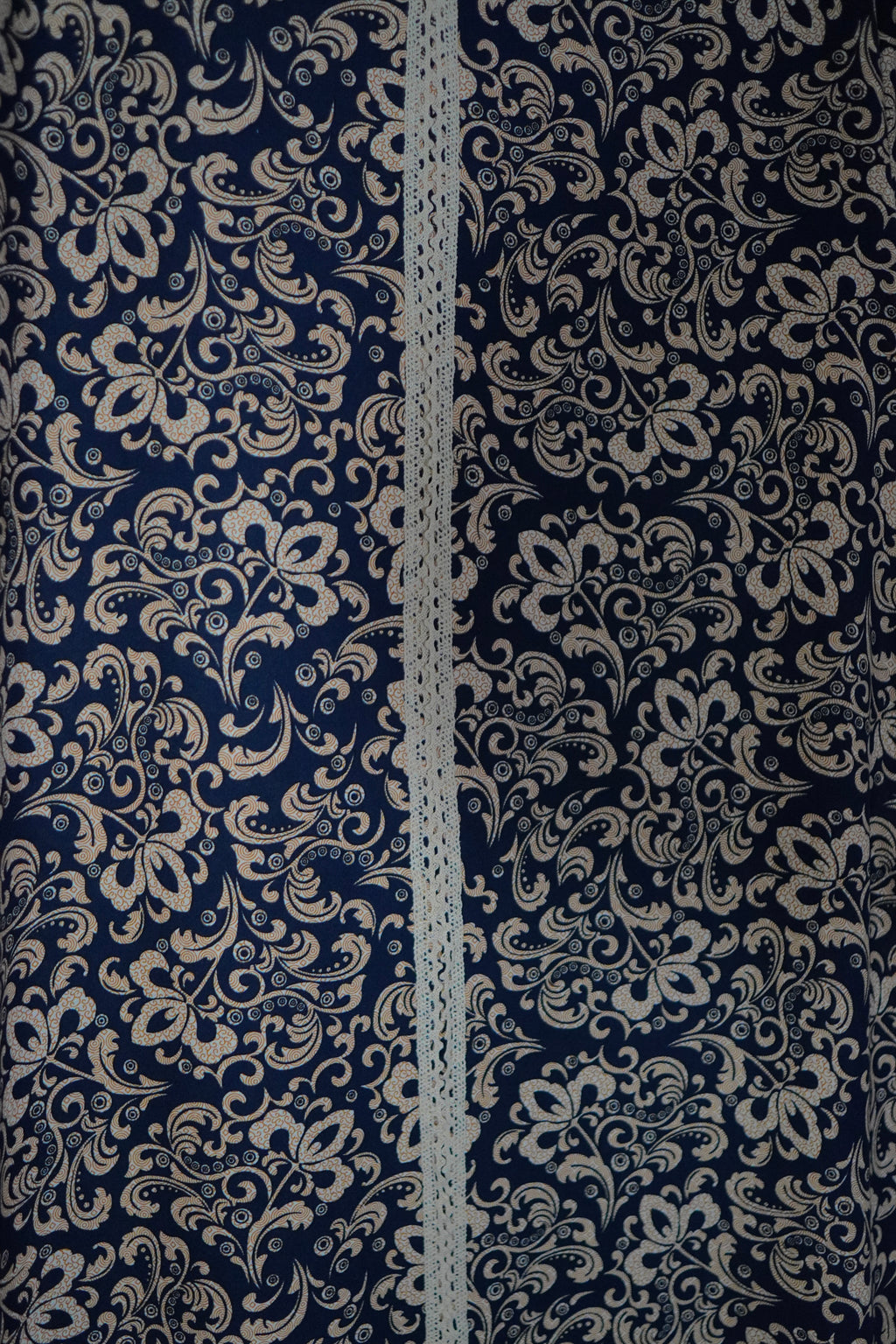Damask Print Mukhawara Maxi Dress