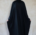 Maryam Black Everyday Farasha Cut Abaya