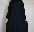 Khadijah Black Everyday Straight Cut Abaya